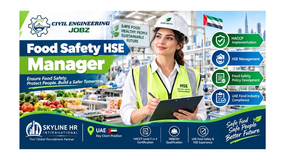 Food Safety HSE Manager Jobs UAE 2026
