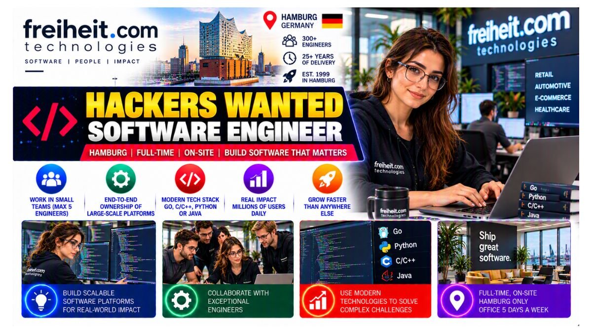 Hackers Wanted — Software Engineer Jobs Hamburg 2026