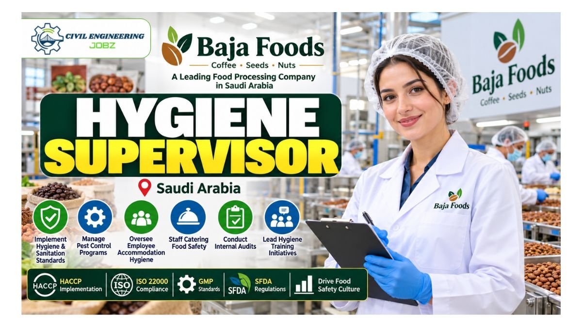 Hygiene Supervisor Jobs Riyadh 2026