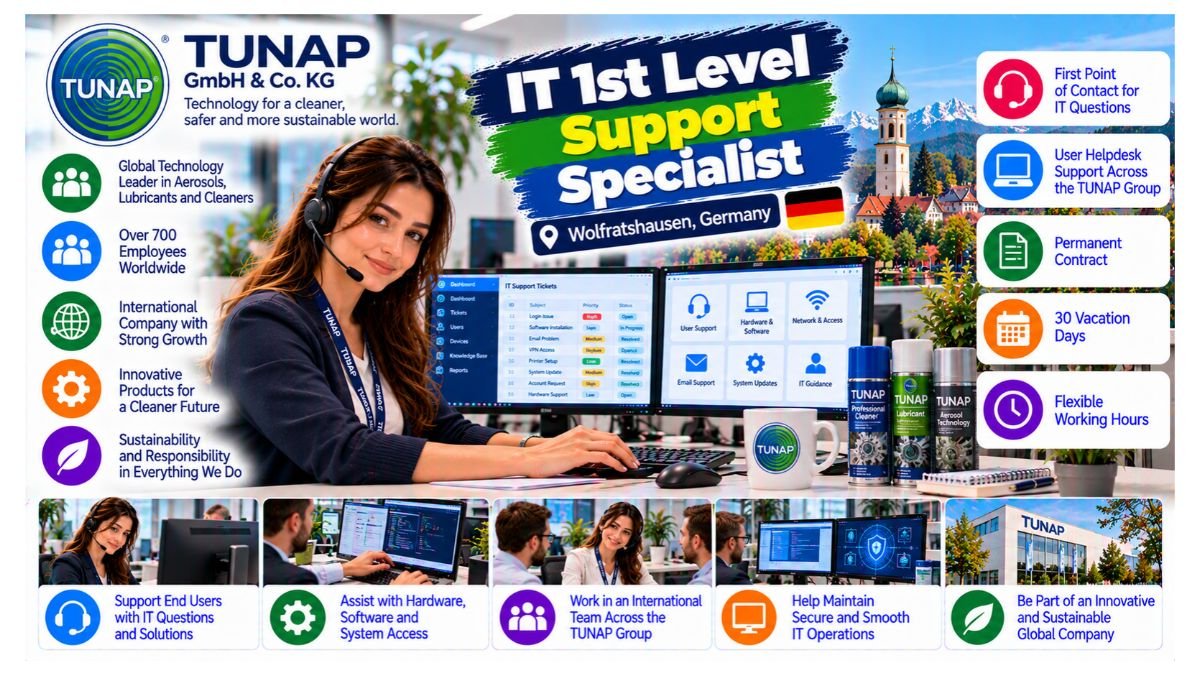 IT 1st Level Support Specialist Jobs Germany 2026