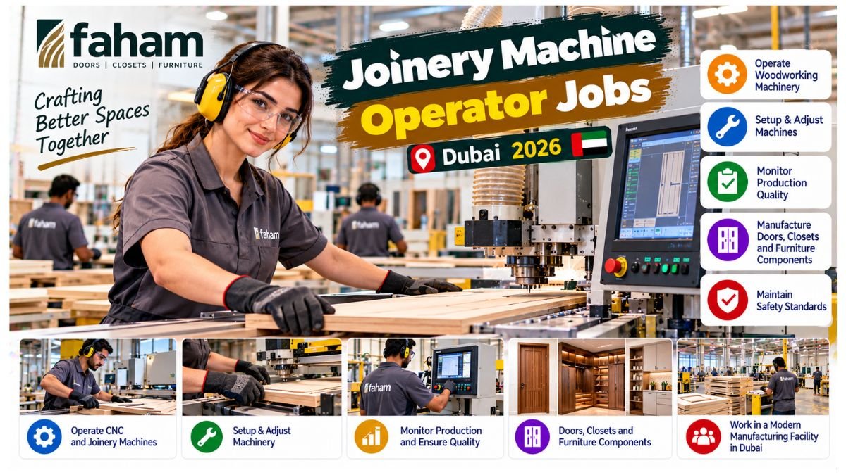 Joinery Machine Operator Jobs UAE 2026