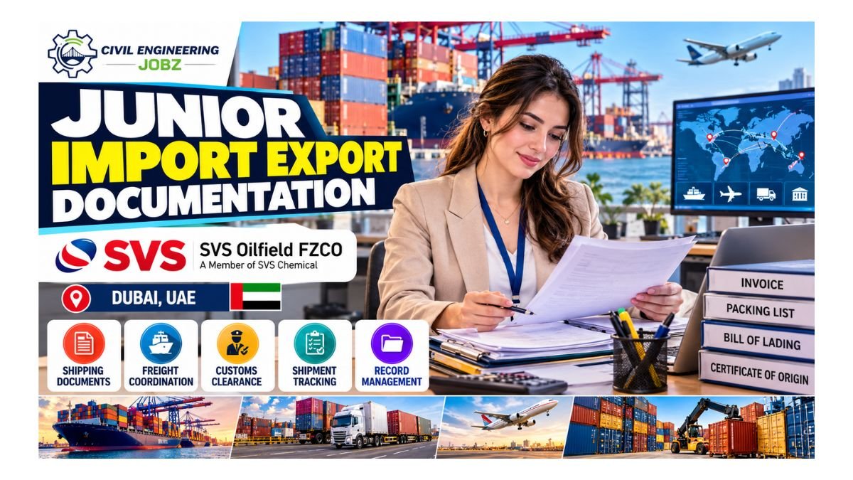 Junior Import Export Documentation Jobs Dubai 2026