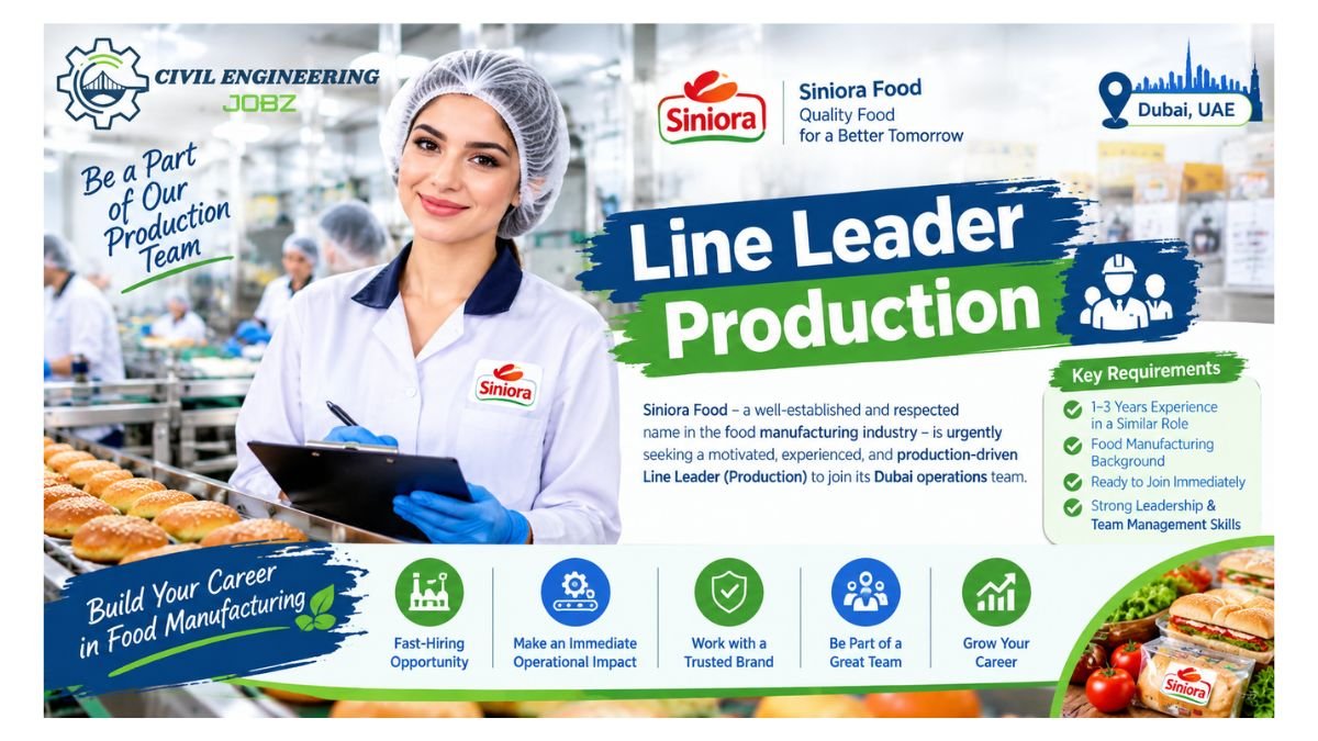 Line Leader Production Jobs Dubai UAE 2026