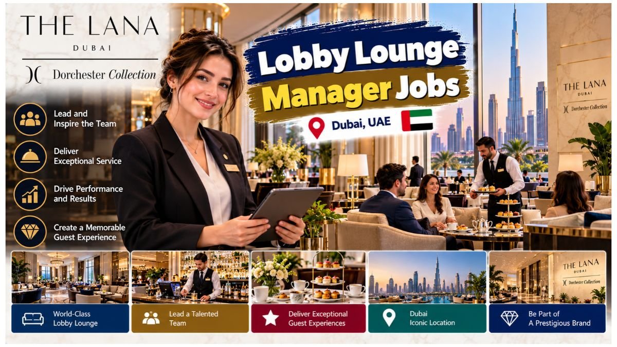 Lobby Lounge Manager Jobs Dubai UAE 2026