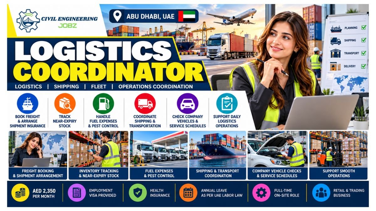 Logistics Coordinator Jobs Abu Dhabi UAE 2026 