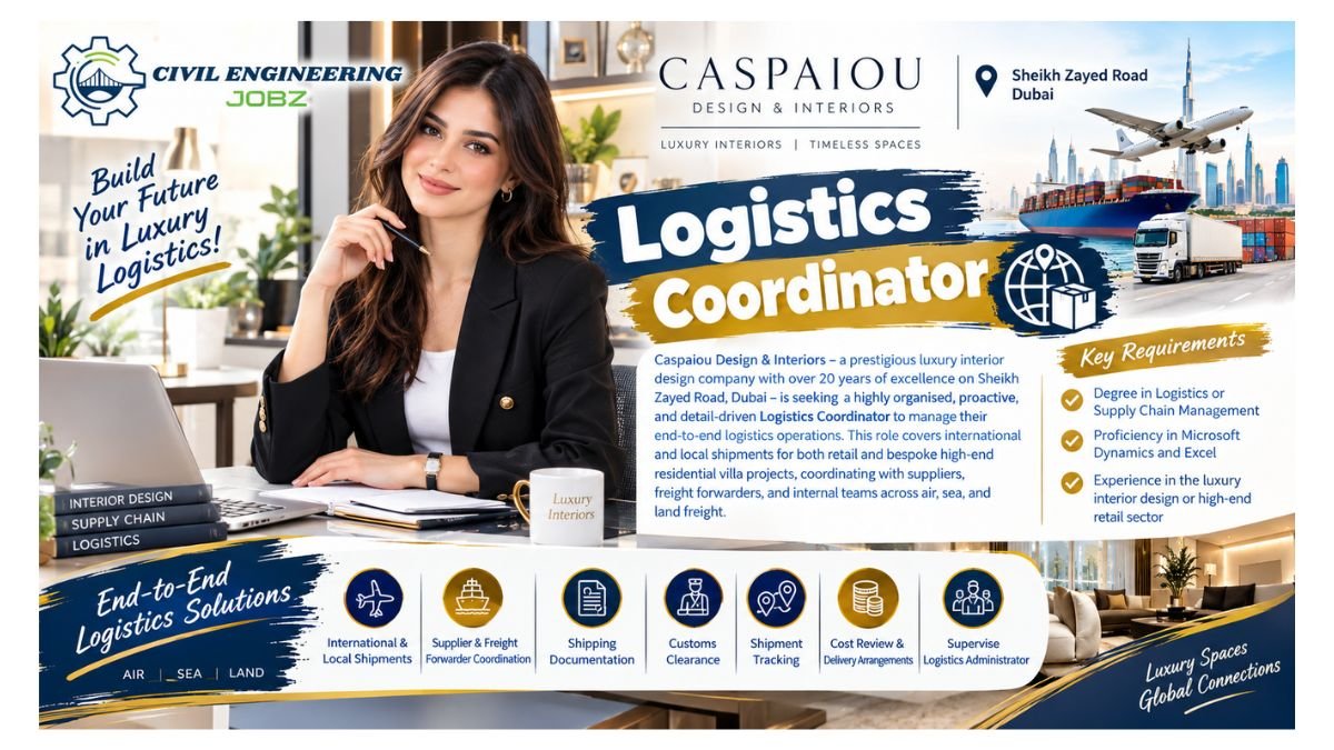 Logistics Coordinator Jobs Dubai UAE 2026