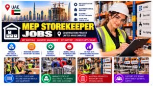 MEP Storekeeper Jobs UAE 2026