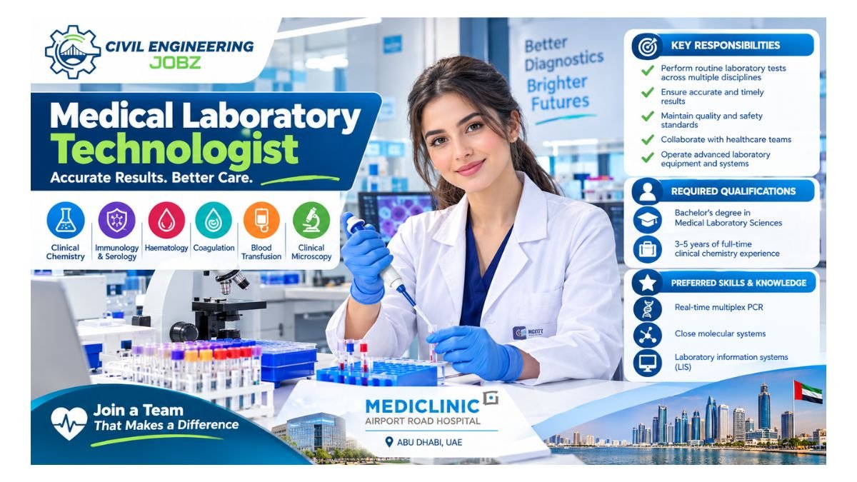 Medical Laboratory Technologist Jobs Abu Dhabi UAE 2026