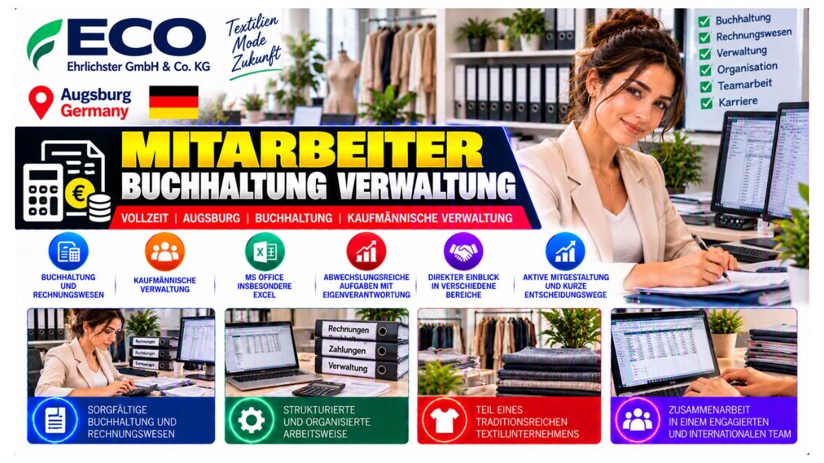 Mitarbeiter Buchhaltung Verwaltung Jobs Augsburg Germany 2026