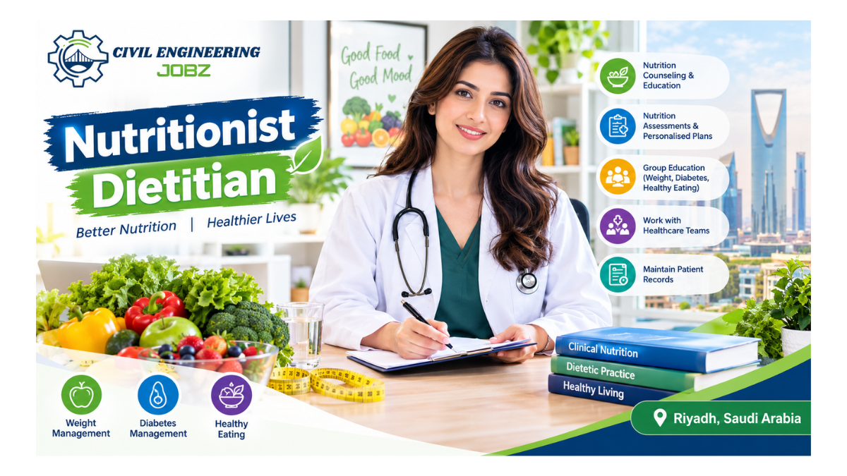 Nutritionist Dietitian Jobs Riyadh Saudi Arabia 2026 