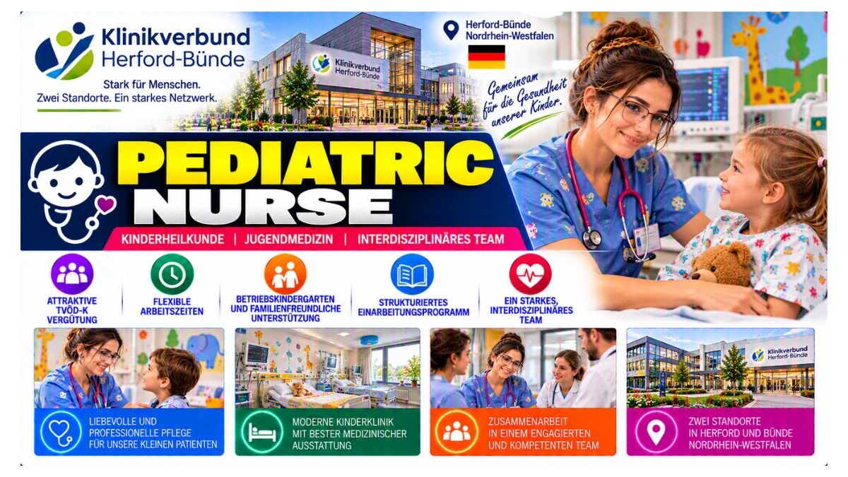 Pediatric Nurse Jobs Bünde NRW Germany 2026