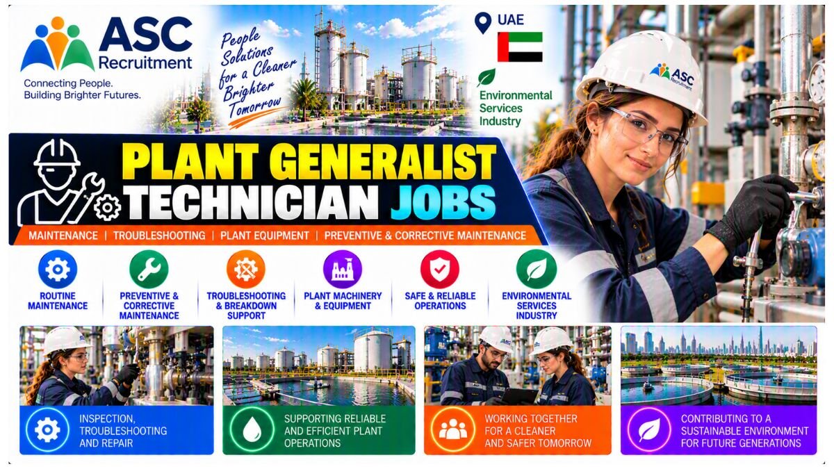 Plant Generalist Technician Jobs UAE 2026