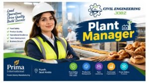 Plant Manager Jobs Riyadh Saudi Arabia 2026 