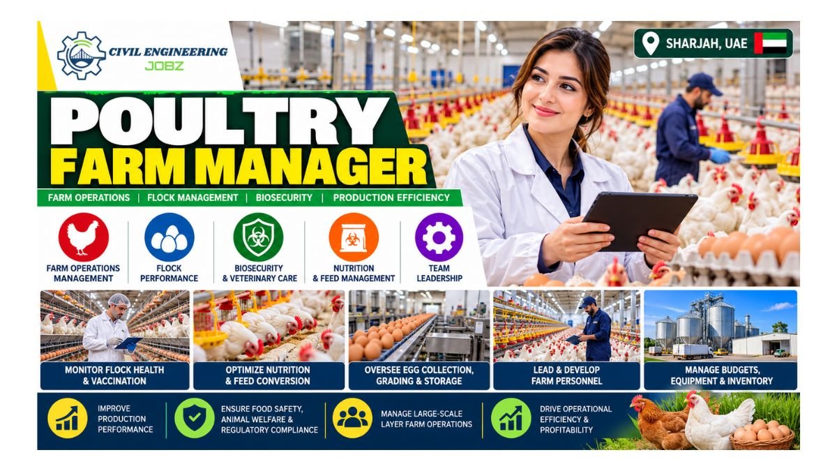 Poultry Farm Manager Jobs Sharjah 2026