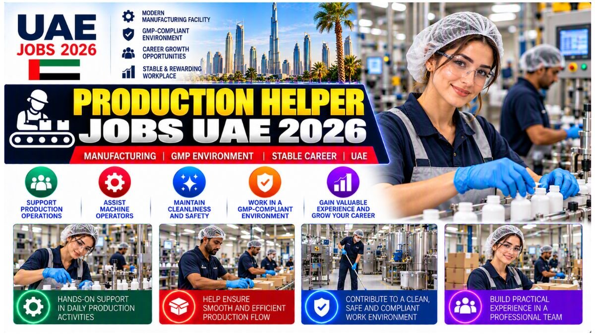 Production Helper Jobs UAE 2026