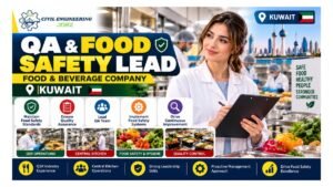 QA & Food Safety Lead Jobs Kuwait 2026 