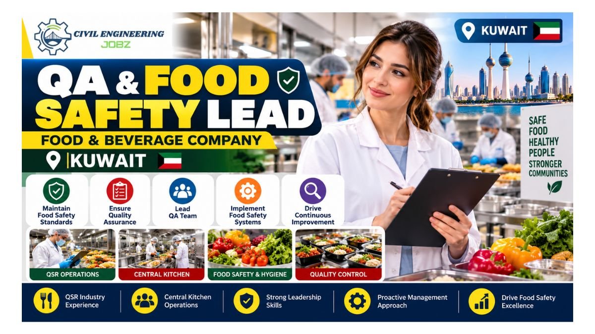 QA & Food Safety Lead Jobs Kuwait 2026 