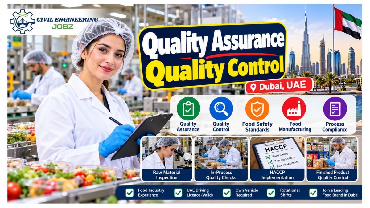 Quality Assurance Quality Control Jobs Dubai UAE 2026