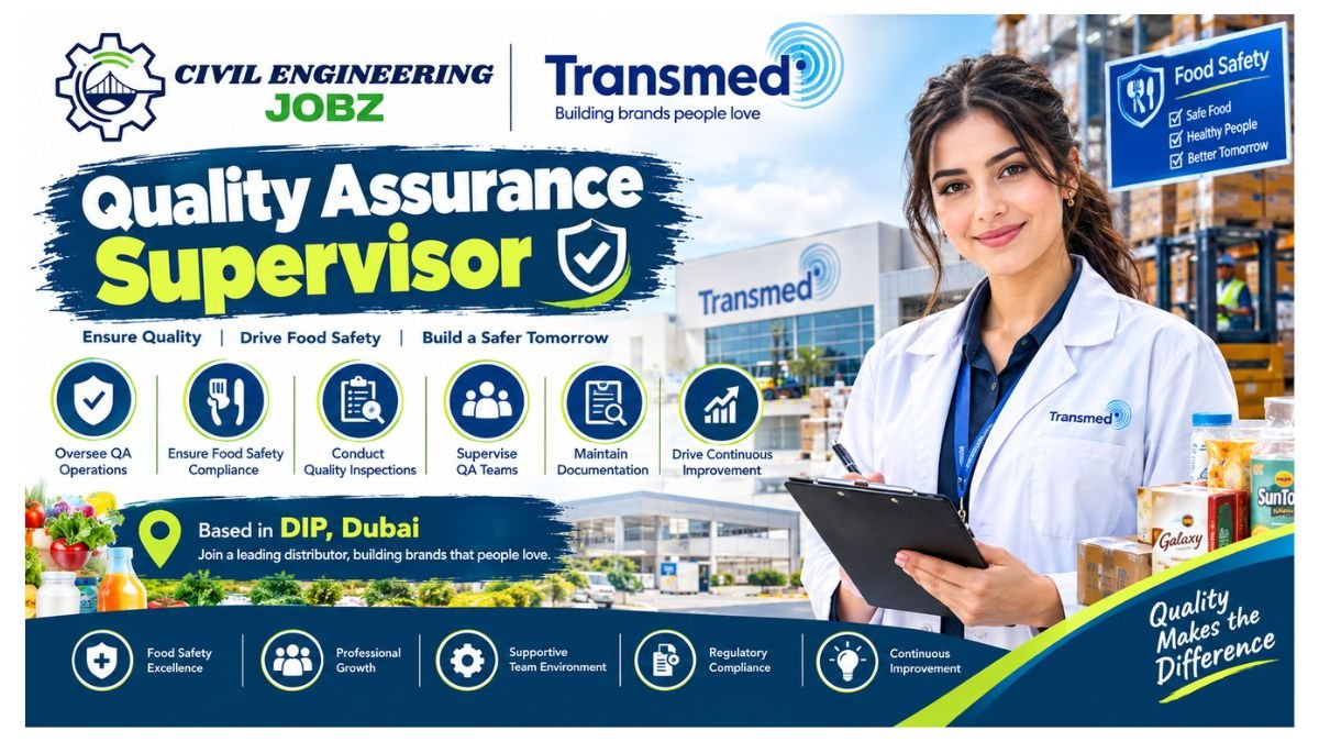 Quality Assurance Supervisor Jobs Dubai 2026
