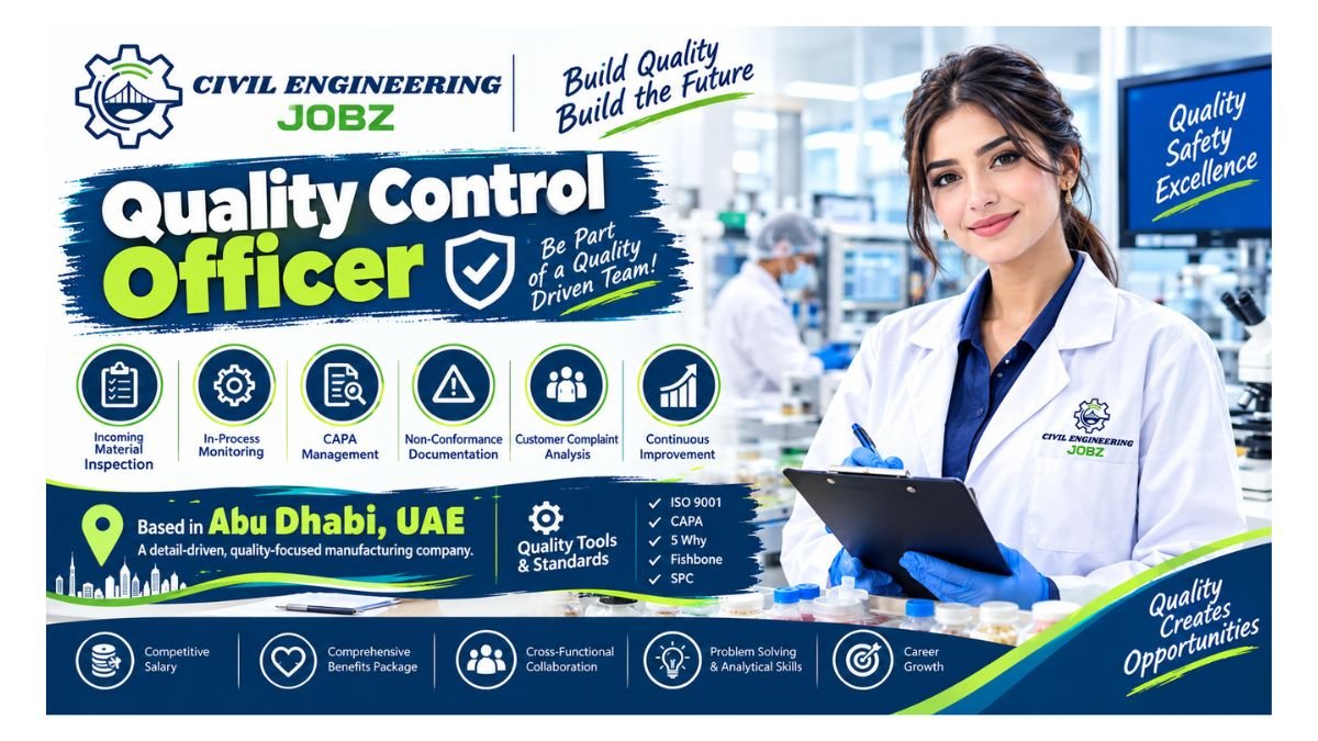 Quality Control Officer Jobs Abu Dhabi UAE 2026