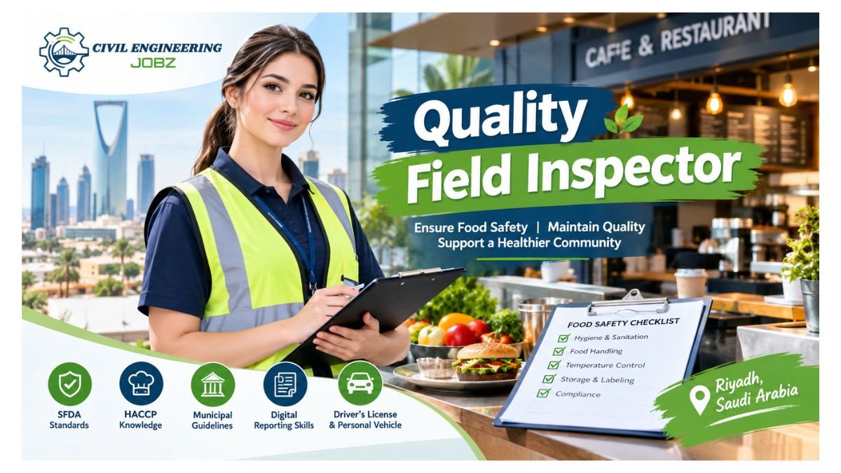 Quality Field Inspector Jobs Riyadh Saudi Arabia 2026
