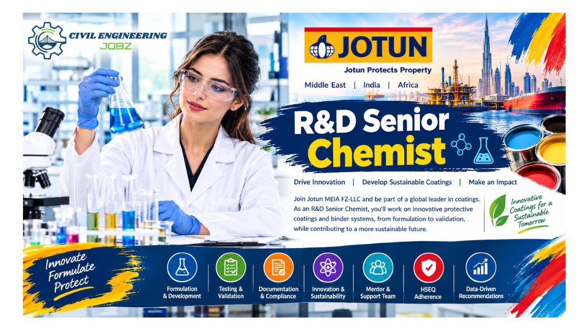R&D Senior Chemist Jobs Dubai 2026