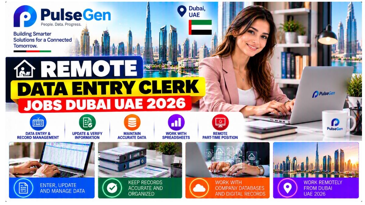Remote Data Entry Clerk Jobs Dubai UAE 2026