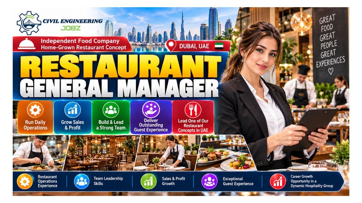 Restaurant General Manager Jobs Dubai UAE 2026