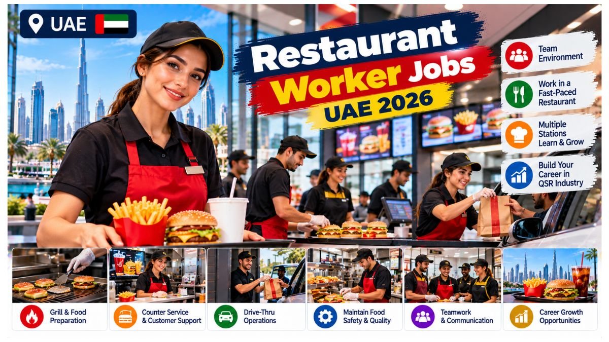 Restaurant Worker Jobs UAE 2026
