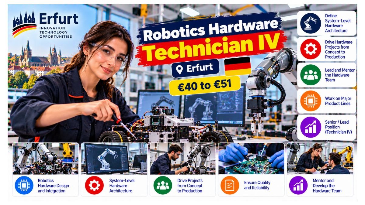 Robotics Hardware Technician IV Jobs Germany 2026