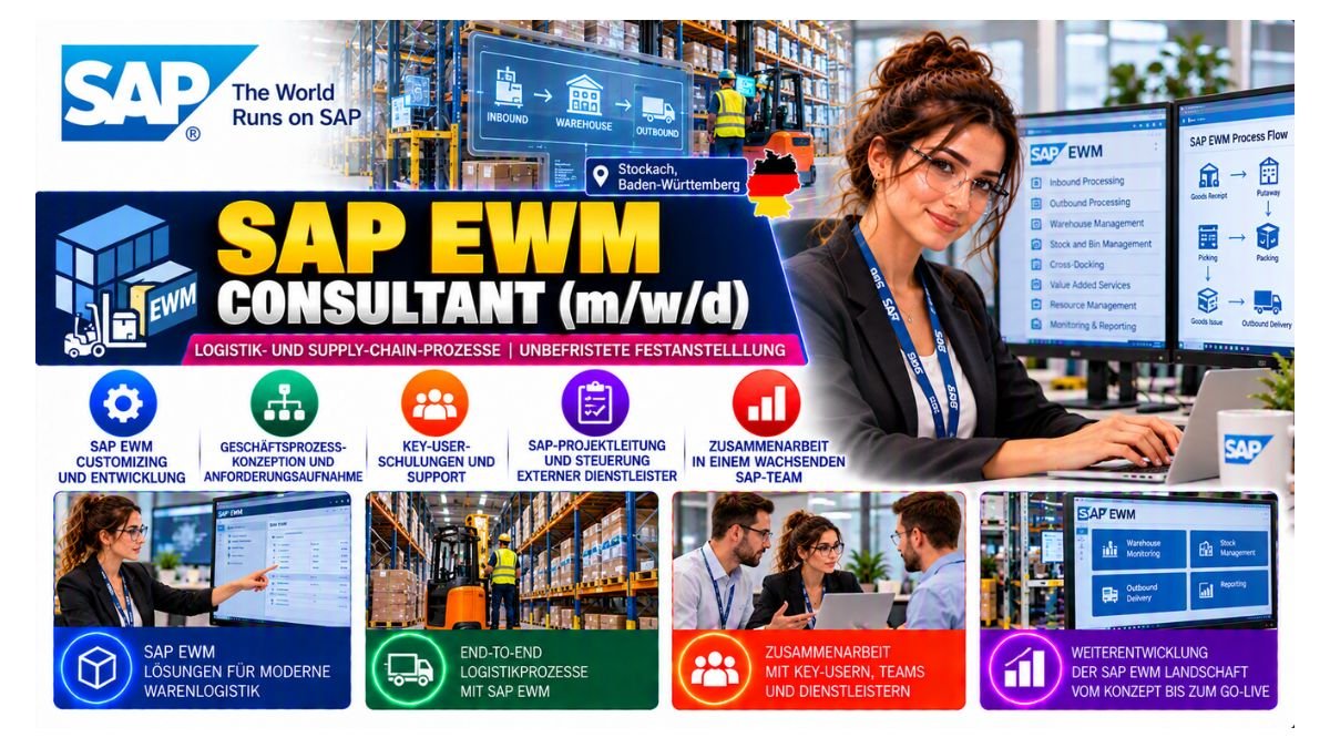 SAP EWM Consultant Jobs Stockach Baden-Württemberg Germany 2026