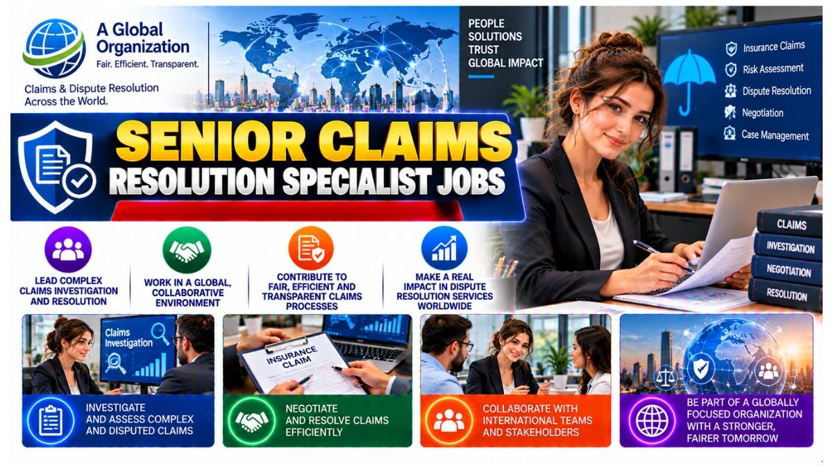 Senior Claims Resolution Specialist Jobs UAE 2026