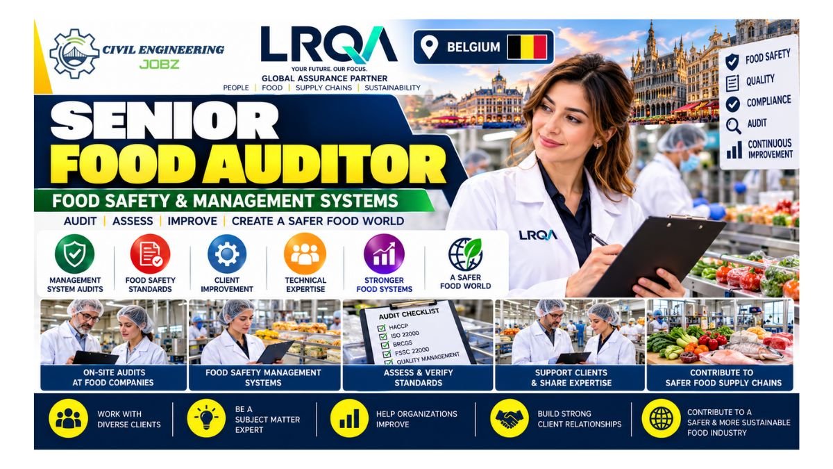 Senior Food Auditor Jobs Belgium 2026
