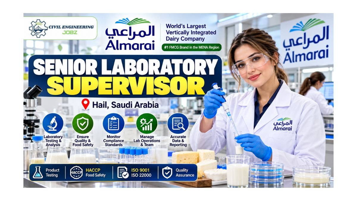 Senior Laboratory Supervisor Jobs Hail Saudi Arabia 2026