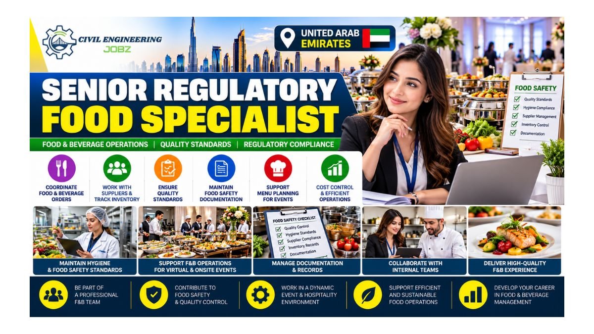 Senior Regulatory Food Specialist Jobs UAE 2026