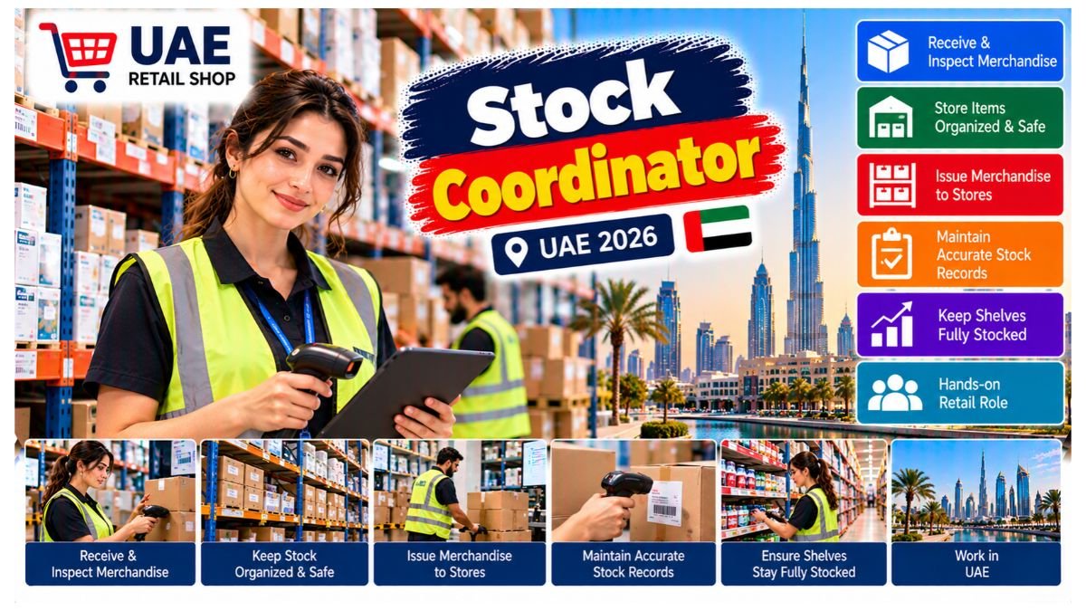 Stock Coordinator Jobs UAE 2026
