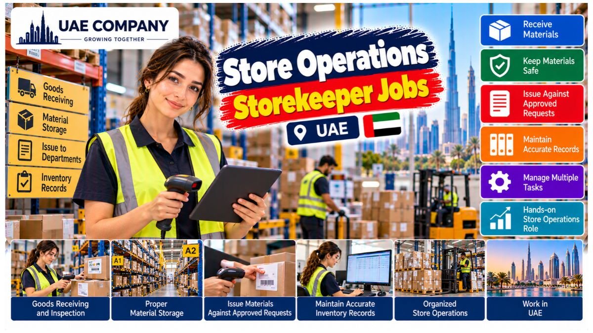 Store Operations Storekeeper Jobs UAE 2026
