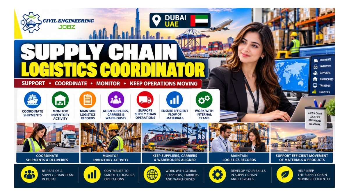 Supply Chain Logistics Coordinator Jobs Dubai 2026