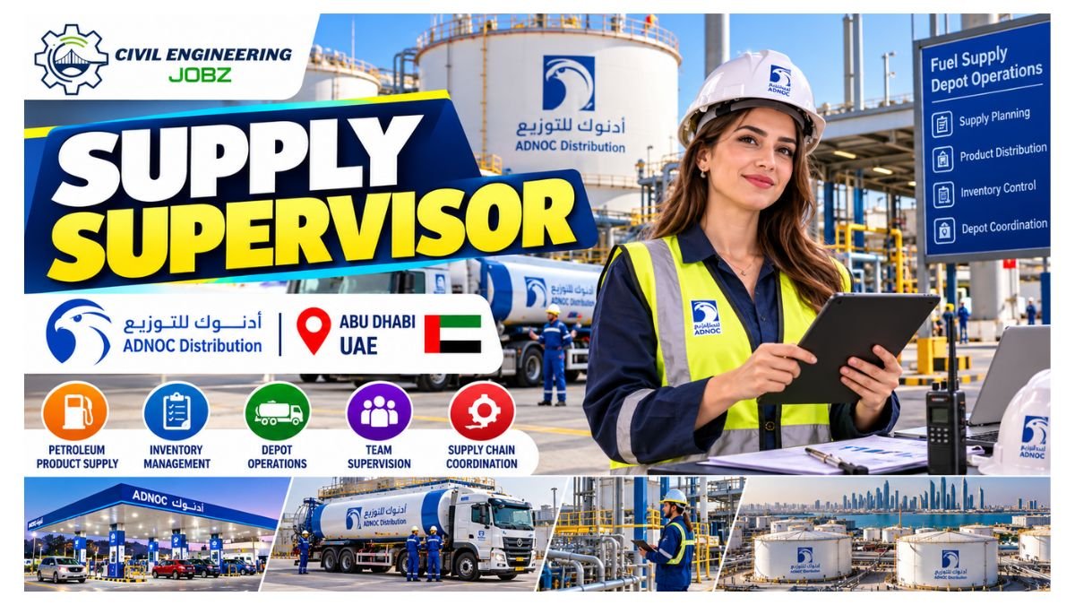 Supply Supervisor Jobs Abu Dhabi UAE 2026