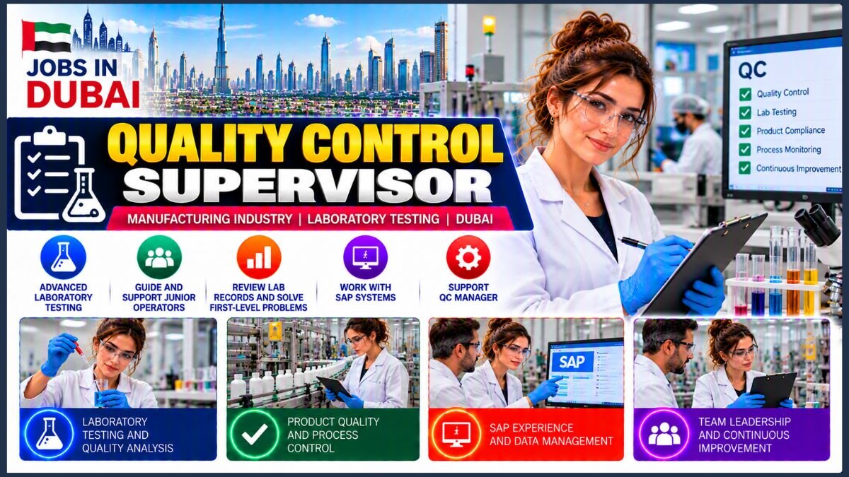 Quality Control Supervisor Jobs Dubai UAE 2026