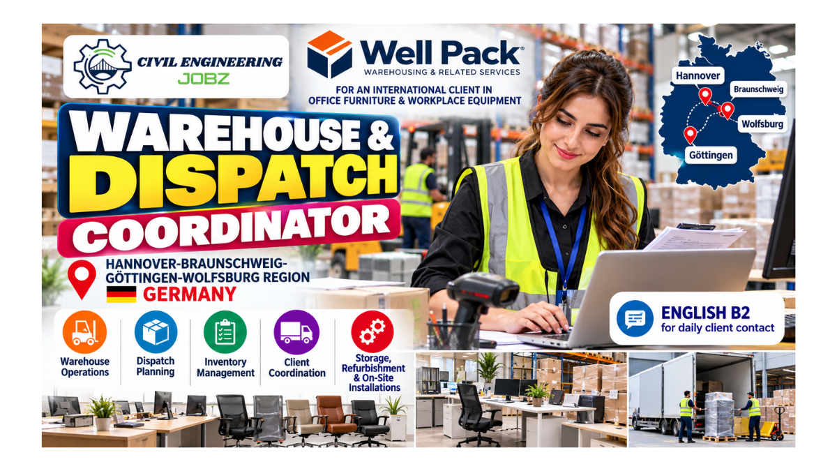 Warehouse & Dispatch Coordinator Jobs Hannover Braunschweig Germany 2026