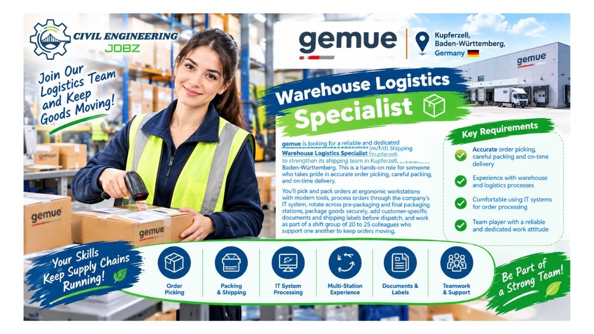 Warehouse Logistics Specialist Jobs Kupferzell 2026 