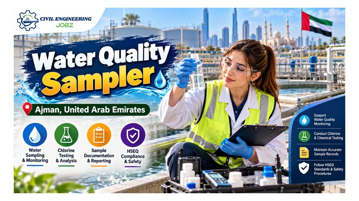 Water Quality Sampler Jobs Ajman UAE 2026 